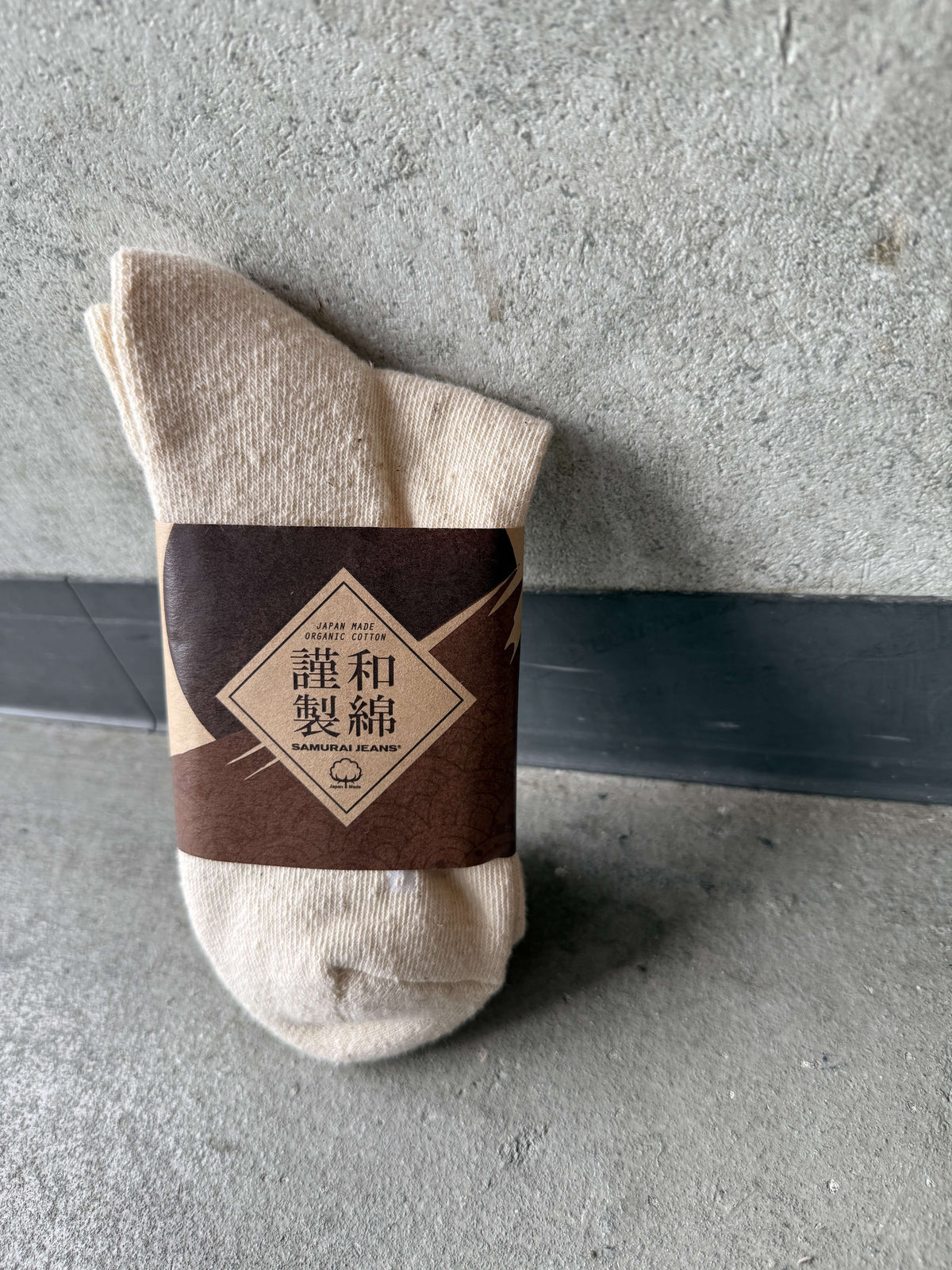 SJKS-SC02 Samurai Cotton Socks (NATURAL)