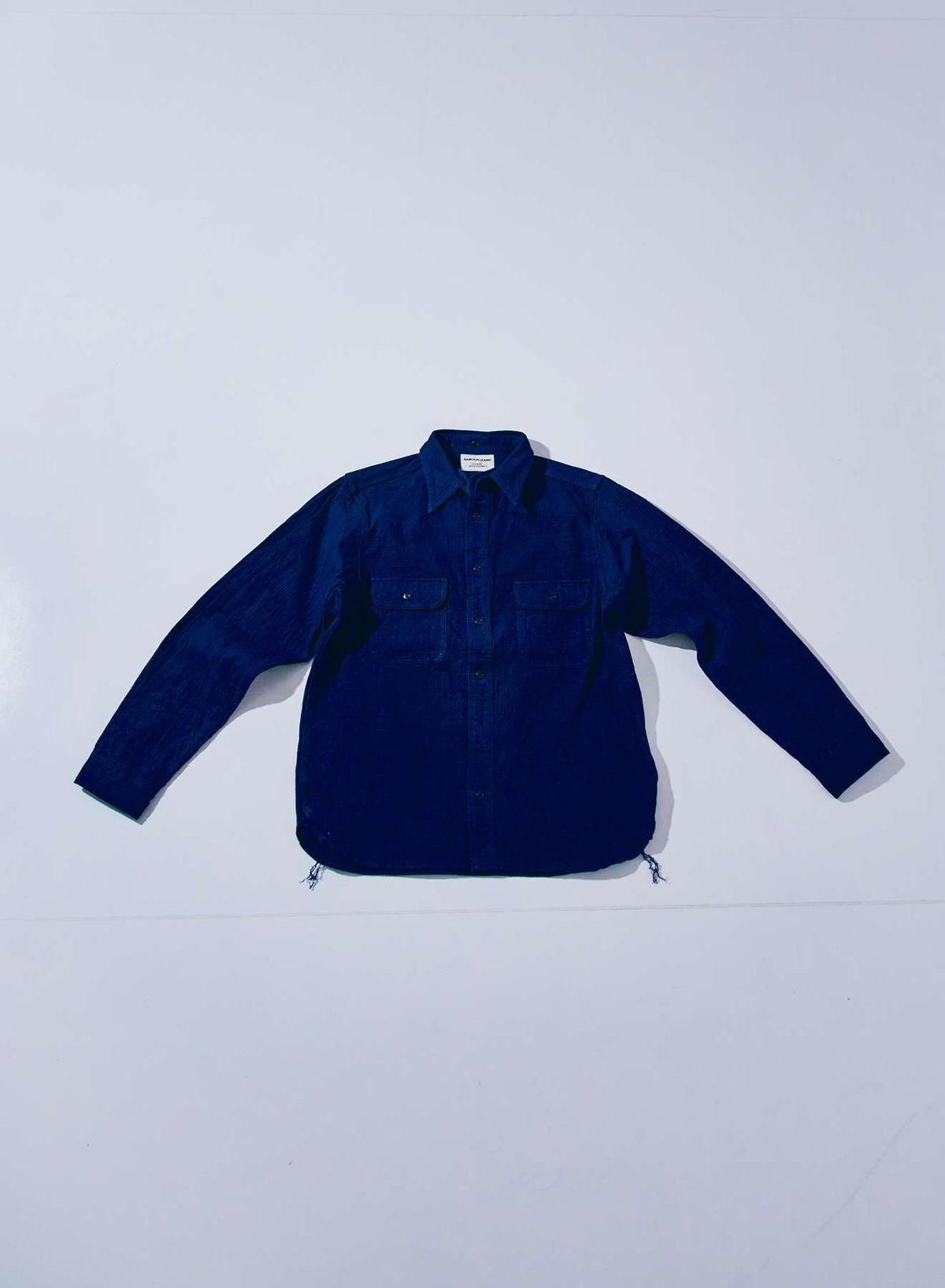SSS25-YRC Natural Indigo × Pure Indigo – Bible Series Detachable Collar Shirt