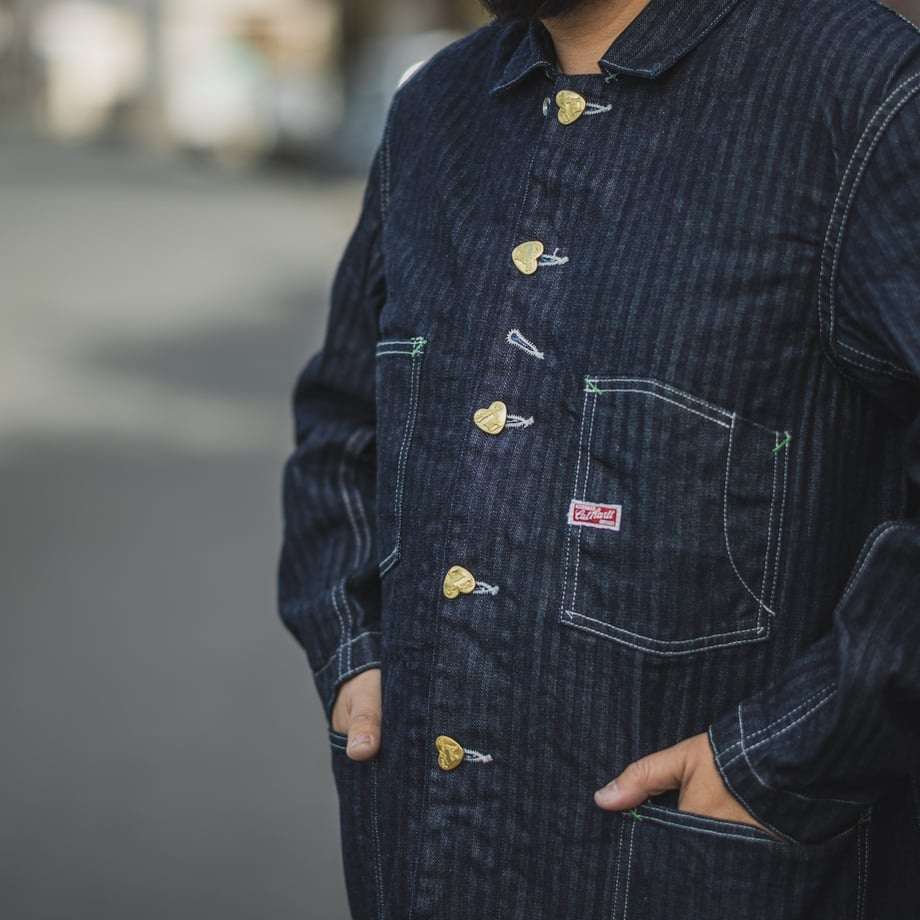TCB 10oz Cathartt Chore Coat Denim Herringbone