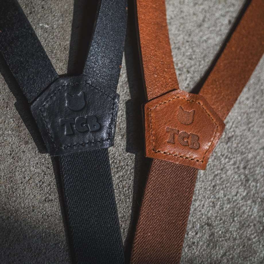 TCB Leather Suspenders