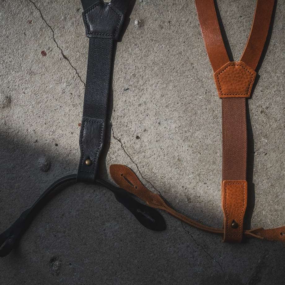TCB Leather Suspenders