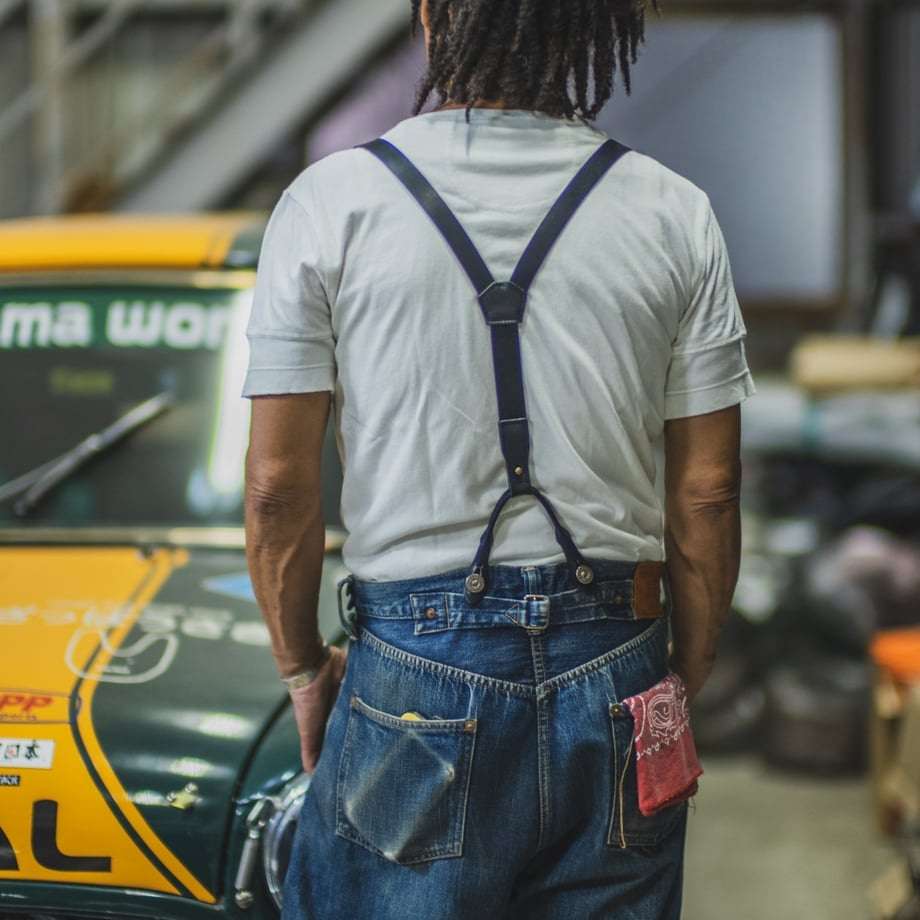 TCB Leather Suspenders