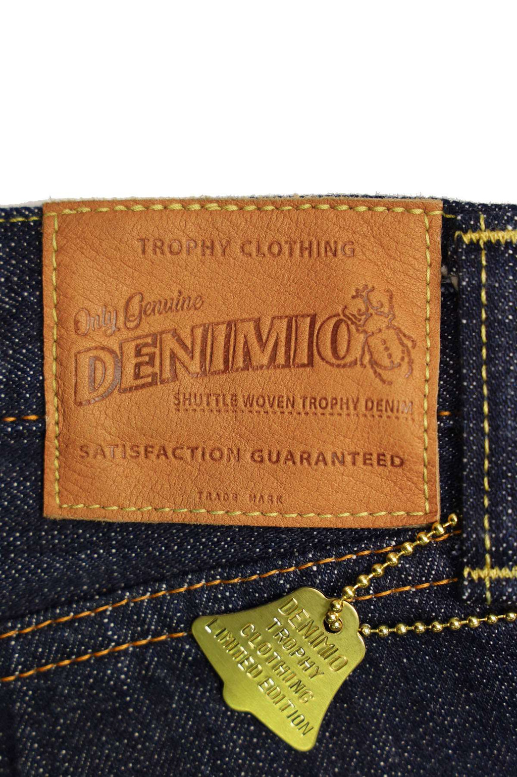 TRPDM1605 14.5oz TROPHY CLOTHING × Denimio COLLAB DIRT DENIM REGULAR STRAIGHT