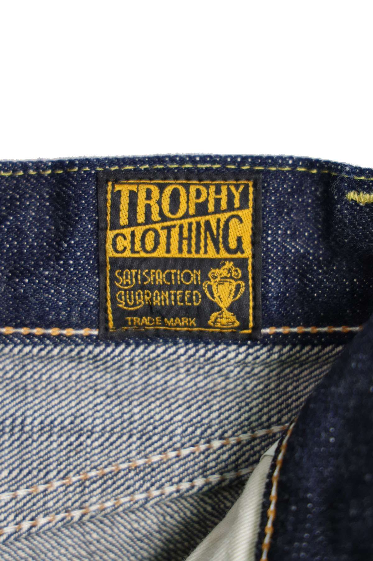 TRPDM1605 14.5oz TROPHY CLOTHING × Denimio COLLAB DIRT DENIM REGULAR STRAIGHT