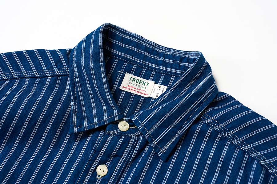 TROPHY CLOTHING - HARVEST L/S SHIRT (STRIPE) TR-SH04