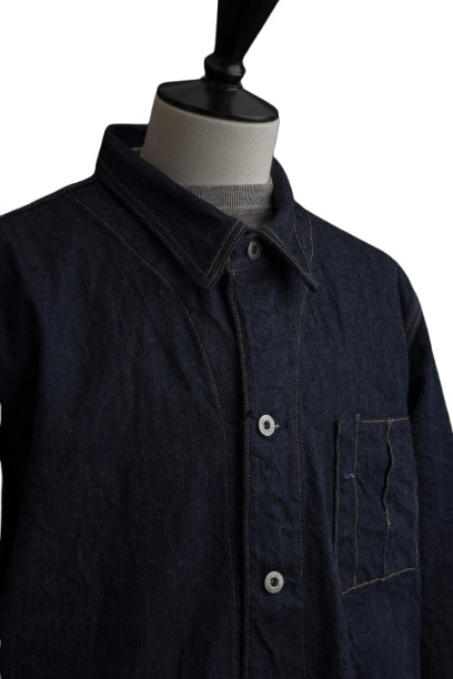 XX604 (001) 12oz Natural Indigo Selvedge Denim – Coveralls, 100% Organic Cotton from Five Continents