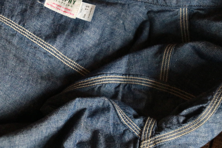 TR-SH05 Harvest Chambray short sleeve Shirt