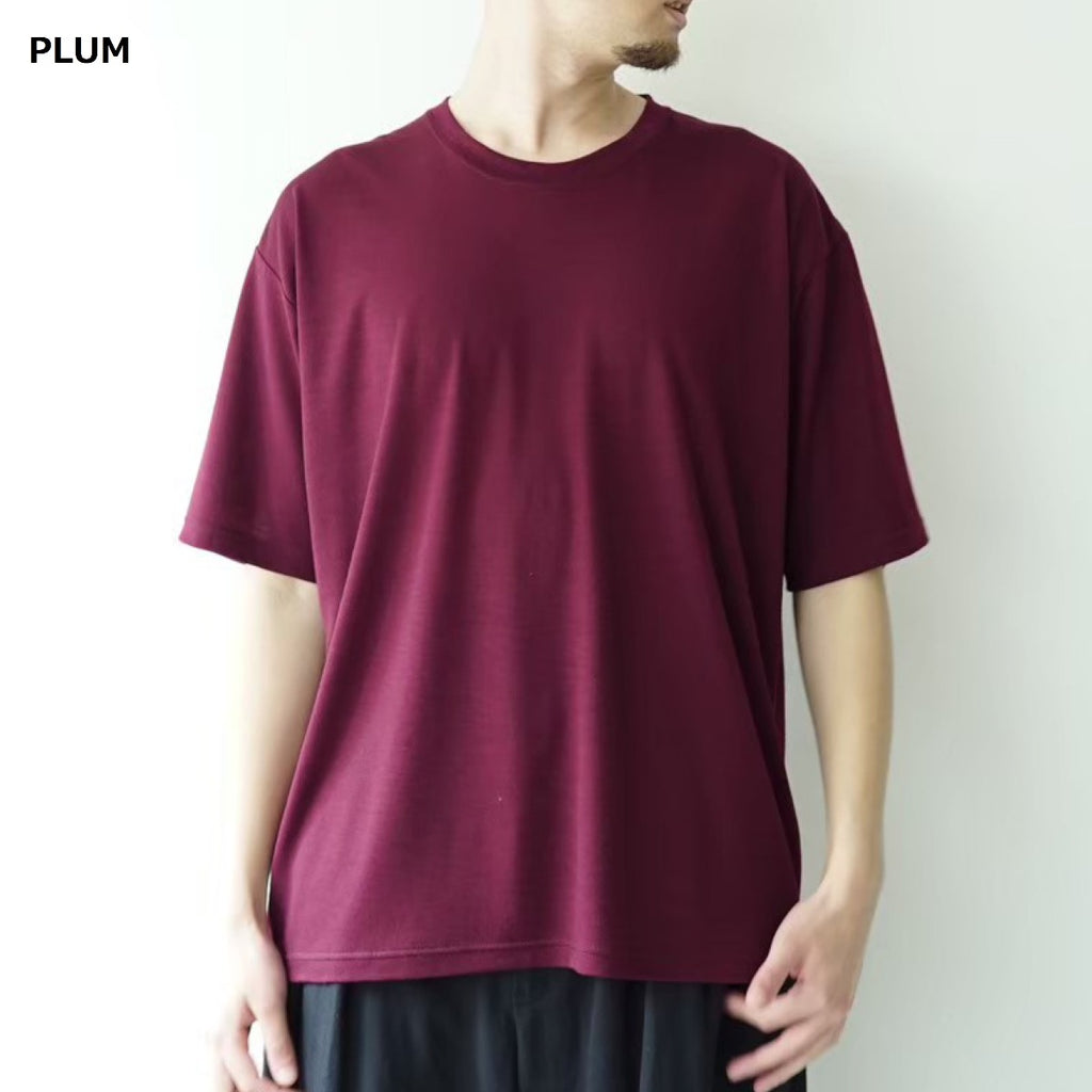 【CAPERTICA】CAP704CS16 Super 120s Washable Wool Jersey Oversized Tee