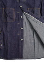 F3484 10OZ DENIM COAL MINER SHIRT SELVEDGE DENIM (INDIGO)